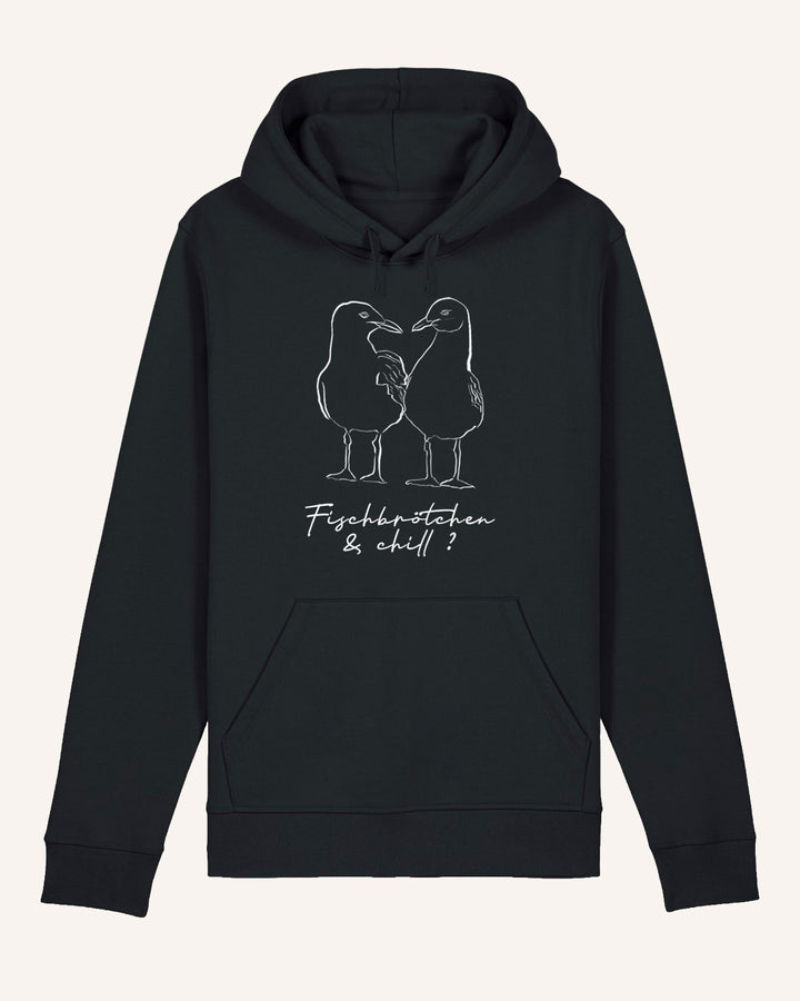 Fischbrötchen & Chill Möwen - Unisex Organic Hoodie