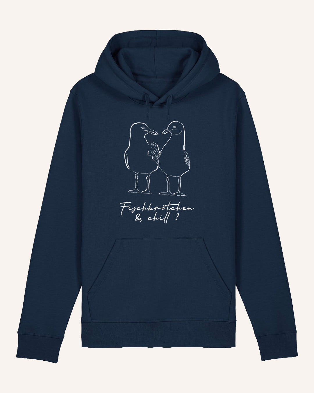 Fischbrötchen & Chill Möwen - Unisex Organic Hoodie