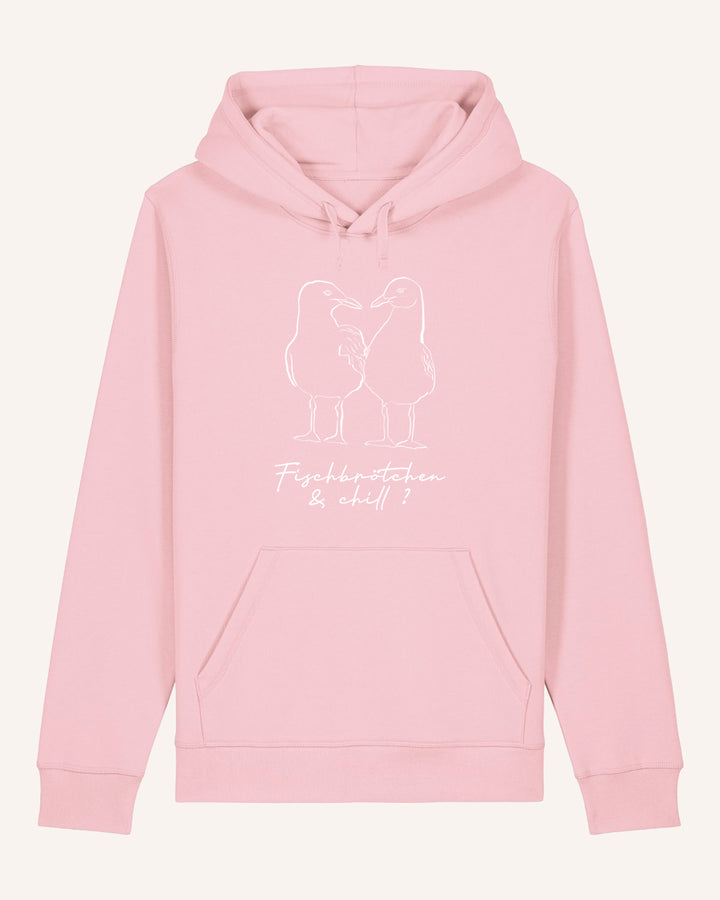 Fischbrötchen & Chill Möwen - Unisex Organic Hoodie